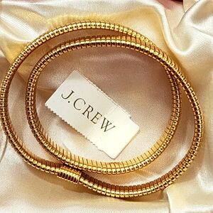 J Crew New Coil Gold Bracelet